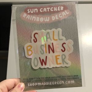 Maddie Green NEW Sun Catcher Rainbow Decal Sticker